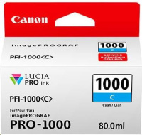 Canon CARTRIDGE PFI-1000C azurová pro ImagePROGRAF PRO-1000 (675 str.)