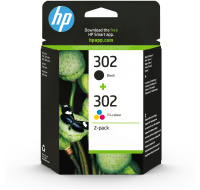 HP 302 Ink Cartridge Combo 2-Pack (X4D37AE) (190 / 165 pages)