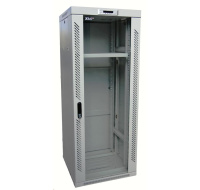 LEXI-Net 19" stojanový rozvaděč 42U 600x800 rozebiratelný, ventilační jednotka, termostat, kolečka, 600kg, sklo, šedý