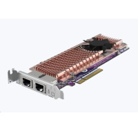 QNAP QM2-2P410G2T rozšiřující karta 2x10GbE, 2xM.2 NVMe 2280 PCIe Gen4x4 pro PC i NAS