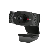 C-TECH webkamera CAM-11FHD, 1080P full HD, mikrofon, černá