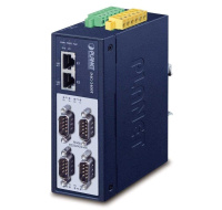 PLANET IMG-2400T Průmyslová brána, MODBUS, 4x RS-232/422/485 na IP, 2x RJ-45 10/100Base-TX, -40 až +75°C, DC12-48V, IP40