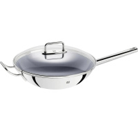 Zwilling Plus wok s poklicí, 32 cm, ergonomická rukojeť, nerezová ocel 18/10