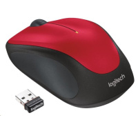 Logitech Wireless Mouse M235, red