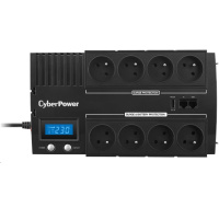 CyberPower BRICs Series II SOHO LCD UPS 700VA/420W, české zásuvky