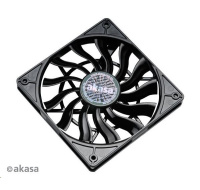 AKASA ventilátor Slimfan, 120 x 15mm, kluzné ložisko, pro HTPC systémy, PWM 4pin