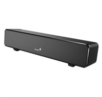 GENIUS repro USB SoundBar 100/ drátový/ 6W/ USB/ 3,5" jack/ černý