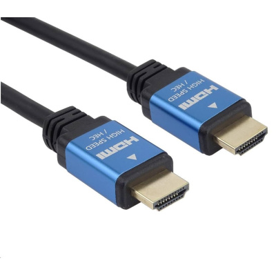 PREMIUMCORD Kabel HDMI - Ultra HDTV, 3m (kovové, zlacené konektory)