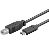 PremiumCord Kabel USB 3.1 konektor C/male - USB 2.0 konektor B/male, 1m