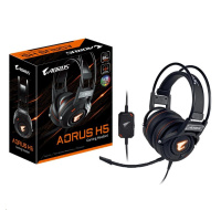 GIGABYTE sluchátka s mikrofonem headset AURUS H5, wired, RGB Lighting, USB/3.5mm