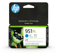 HP 951XL Cyan Ink Cart, 24 ml, CN046AE (1,500 pages)