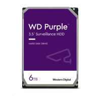 BAZAR - WD PURPLE WD64PURZ 6TB, SATA III 3.5", 256MB, 175MB/s, Low Noise, CMR