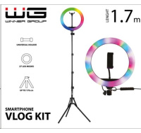 WG - Vlog Kit s RGB a tripodem 1,7m /  základní sada pro natáčení video blogů