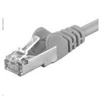 PREMIUMCORD Patch kabel CAT6a S-FTP, RJ45-RJ45, AWG 26/7 5m šedá