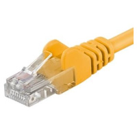 PremiumCord Patch kabel UTP RJ45-RJ45 CAT6 0.5m žlutá