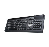 ACER Wired Smart Card reader Keyboard, drátová, USB2.0, čtečka chytrých karet, Black, Membrane Switch, CZ/SK layout