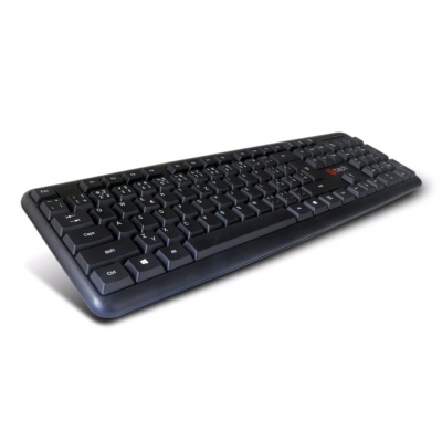 C-TECH klávesnice KB-102 USB, slim, black, CZ/SK