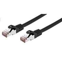 C-TECH kabel patchcord Cat6, FTP, černý, 0,25m