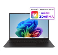 ASUS NTB Vivobook S16 (M5606WA-OLED022X), AI 9 HX 370, 16" 3200 x 2000, 32GB, 1TB SSD, AMD Radeon, W11 Pro, Black