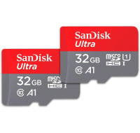 SanDisk MicroSDHC karta 32GB Ultra (R:120/W:120 MB/s, UHS-I, C10), 2-Pack