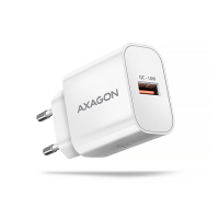 AXAGON ACU-QC18W, nabíječka do sítě 18W, 1x port USB-A, QC3.0/AFC/Apple, bílá