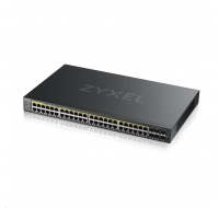 Zyxel GS2220-50HP 50-port L2 Managed Gigabit PoE Switch, 44x gigabit RJ45, 4x gigabit RJ45/SFP, 2x SFP, PoE 375W