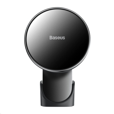 Baseus Big Energy držák s bezdrátovým nabíjením 15W černá (kompatibilní s Apple iPhone 12 Series)