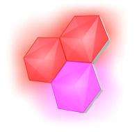 TRUST Světelné panely GXT 903 VYBZ, Hexagonální, RGB, rozšiřující sada, 3ks