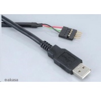 AKASA kabel redukce interní USB na externí USB (Type - M), USB 2.0, 40cm