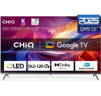 CHiQ U55QM9V TV 55", UHD, QLED, Google TV 5.0, DLG 120 Hz, MEMC