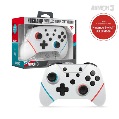 Hyperkin Armor3 NuChamp Wireless Game Controller For Nintendo Switch®/Nintendo Switch® Lite (White)