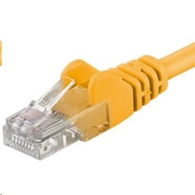 PREMIUMCORD Patch kabel UTP RJ45-RJ45 CAT5e 20m žlutá