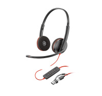 Poly Blackwire 3220 náhlavní souprava, USB-C/A adaptér, stereo (bulk)