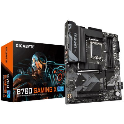 GIGABYTE MB Sc LGA1700 B760 GAMING X, 4xDDR5, 1xDP, 1xHDMI