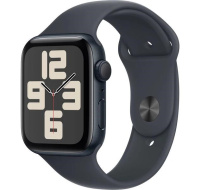 Apple Watch SE (2024) GPS 44mm Midnight Aluminium Case with Midnight Sport Band - M/L