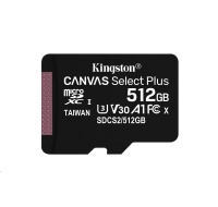 Kingston MicroSDXC karta 512GB Canvas Select Plus 100R A1 C10 - 1 ks