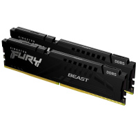 KINGSTON DIMM DDR5 16GB (Kit of 2) 6000MT/s CL30 ECC FURY Beast XMP Černá