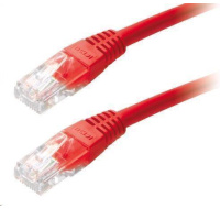 XtendLan patch kabel Cat5E, UTP - 0,5m, červený (prodej po 10 ks)