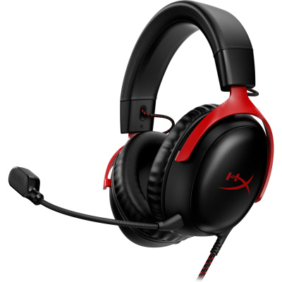 HyperX Cloud III BLK/RED GAM HEADSET - Sluchátka k PC