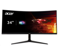 ACER LCD Nitro XZ342CUV3bmiiphx, 86cm (34") VA LED Curved, 3440x1440,180Hz,400nit,HDMI,DP,Audio,Repro,VESA,HgtAdj