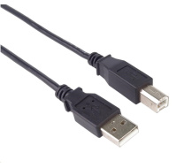 PREMIUMCORD Kabel USB 2.0 A-B propojovací 1m, barva černá