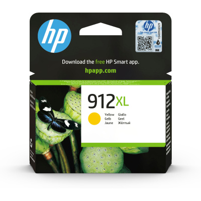 HP 912XL High Yield Yellow Original Ink Cartridge (825 pages)