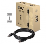 Club3D Kabel certifikovaný DisplayPort 1.2, 4K60Hz UHD (M/M), 3m, 30 AWG