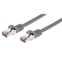 C-TECH kabel patchcord Cat6, FTP, šedý, 0,25m