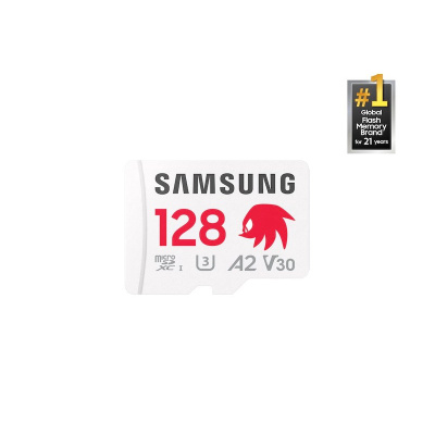 Samsung micro SDXC karta 128GB PRO Plus 'Sonic the Hedgedog™' + SD adaptér