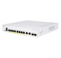 Cisco switch CBS250-8PP-E-2G (8xGbE,2xGbE/SFP combo,8xPoE+,45W,fanless) - REFRESH