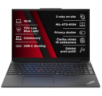 LENOVO NTB ThinkPad E16 AMD G2 - Ryzen7 7735HS,16" WUXGA,32GB,1TBSSD,FHD+IRcam,W11P