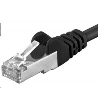 PREMIUMCORD Patch kabel CAT6a S-FTP, RJ45-RJ45, AWG 26/7 2m černá