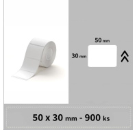 BAZAR - Niimbot štítky T 50x30mm 900ks Bílé pro K3 - pošk. obal