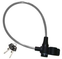 Master Lock Ocelové lanko na kolo  8269EURDPRO_65cm, průhledné